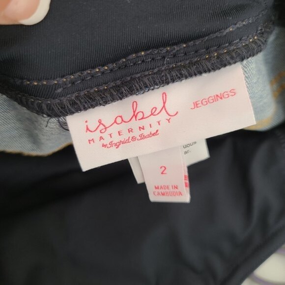 Isabel Maternity Size 2 Distressed Jeggings - Picture 7 of 8